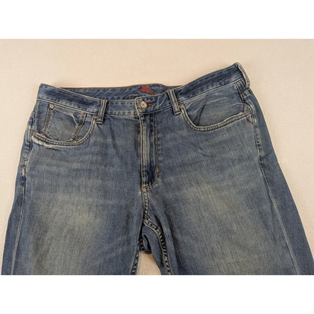 Tommy Bahama Mens Relaxed Straight Leg Blue Jeans Medium Wash Denim 31 Inseam